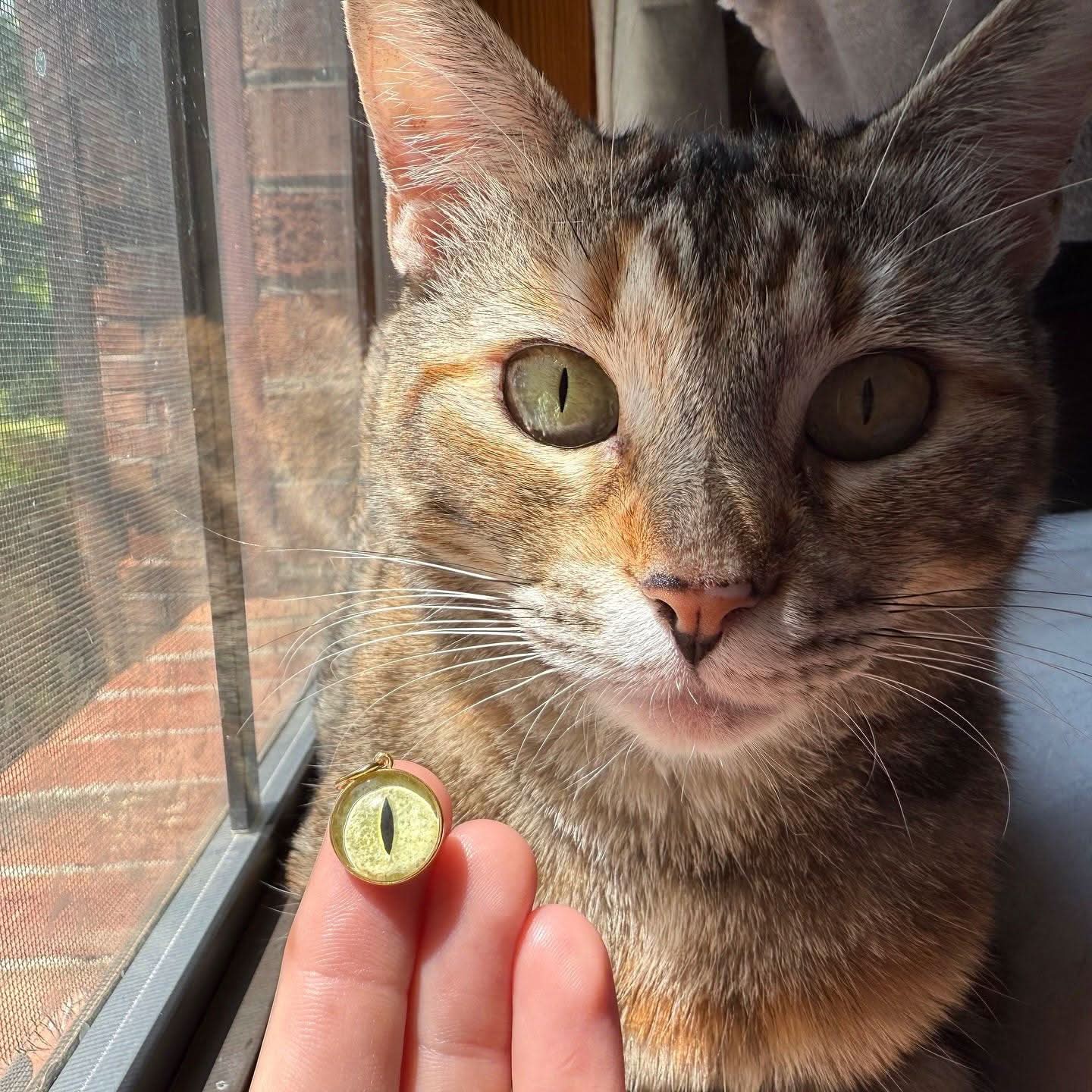 Elegant custom cat eye necklace showcasing exquisite craftsmanship and unique design for personalized jewelry lovers.